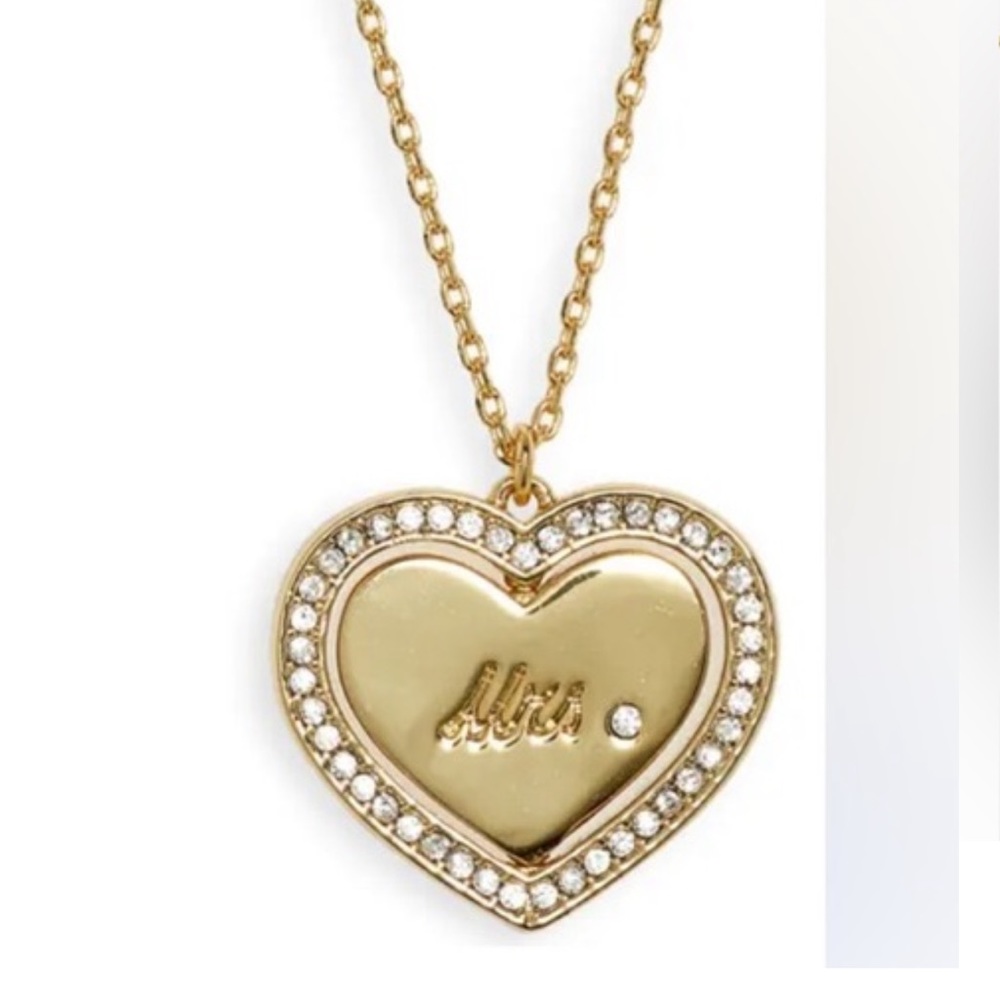 KATE SPADE At Heart Miss Goldtone, Glass & Cubic Zirconia Pendant Necklace